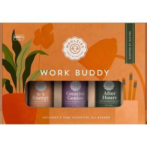 3 Pack Woolzies Work Buddy Collection Essential Oil Blends 10ml 100% Pure